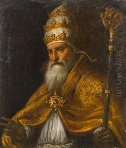 Portrait Of A Pope, Possibly Pius V Ghislieri
