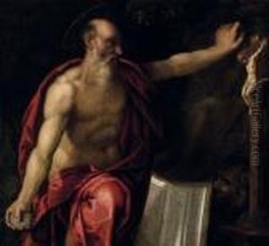 Derbusende Heilige Hieronymus by Acopo D'Antonio Negretti (see Palma Giovane)