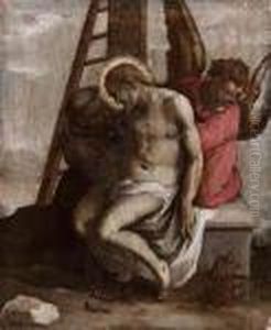 Cristo Deposto Tra Un Angelo E San Francesco