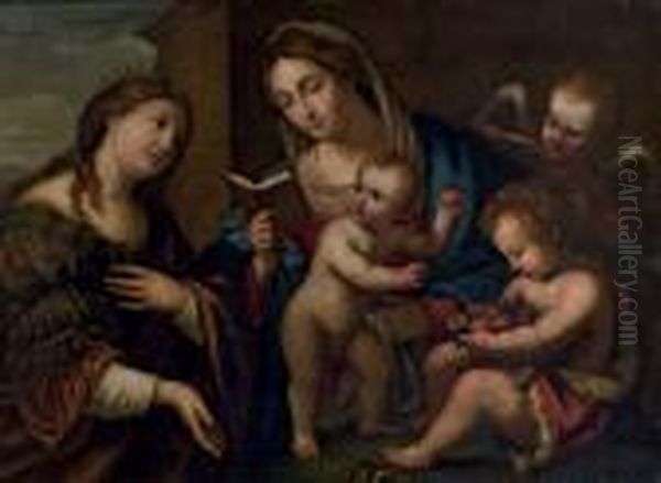 Madonna Mit Kind Und Einer Heiligen - view 1