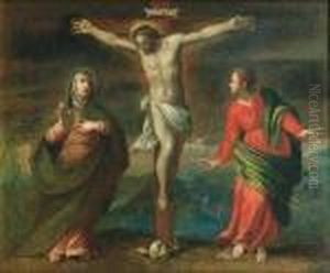 Cristo Crocefisso Fra La Madonna E San Giovannievangelista Cristo Crocefisso Fra La Madonna E San Giovannievangelista