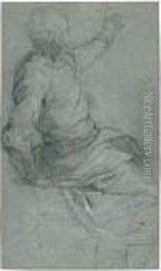 A Seated Apostle by Acopo D'Antonio Negretti (see Palma Giovane)