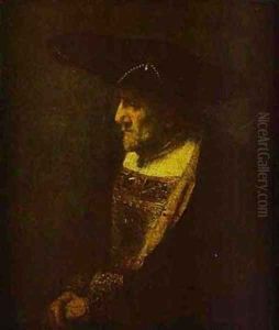 Portrait Of A Man In The Hat Decorated With Pearls 1667