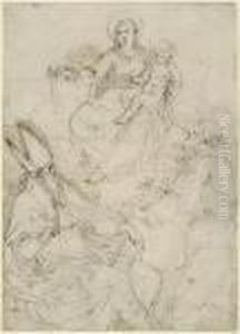 Rosenkranzmadonna by Acopo D'Antonio Negretti (see Palma Giovane)
