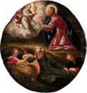 Cristo Nell'orto Dei Getzemani by Acopo D'Antonio Negretti (see Palma Giovane)