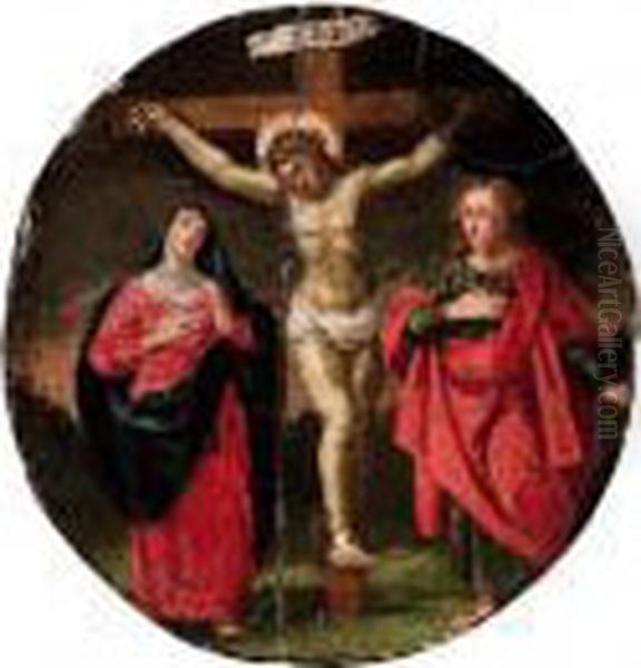 Cristo In Croce Con La Vergine E San Giovanni - view 1
