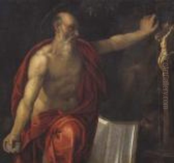 San Girolamo Davanti Al Crocefisso - view 1