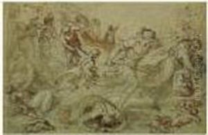 Le Massacre Des Innocents by Acopo D'Antonio Negretti (see Palma Giovane)