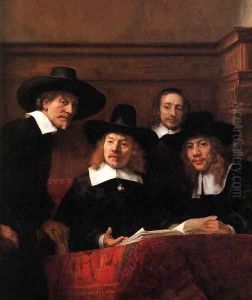 Sampling Officials of the Drapers' Guild (detail) 1662
