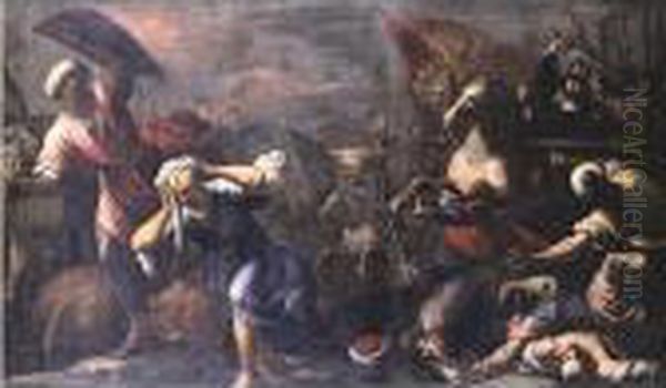 Tommaso Mocenigo Leading The Venetian Army Against The Turks - view 1