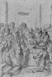 Die Beschneidung Christi. by Acopo D'Antonio Negretti (see Palma Giovane)