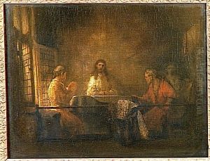 The Pilgrims At Emmaus by Harmenszoon van Rijn Rembrandt