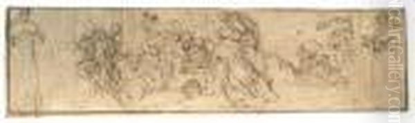 The Adoration Of The Shepherds, Flanked By Monastic Saints - view 1