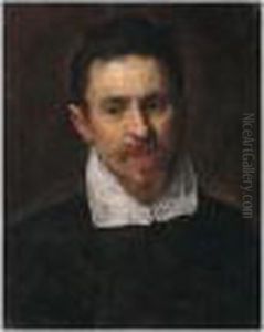 Portrait Of A Bearded Man, Head And Shoulders by Acopo D'Antonio Negretti (see Palma Giovane)