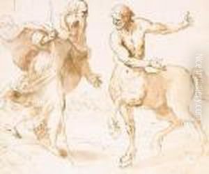 Palma
Saint Anthony Abbot And A Centaur
Black Chalk by Acopo D'Antonio Negretti (see Palma Giovane)