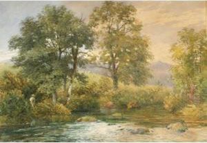 A River Scene A River Scene