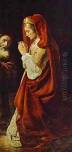 Sacrifice Of Manoah Detail 1641