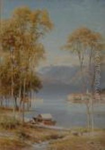 A Scene Of The Italian Lakes by Harry Sutton Palmer