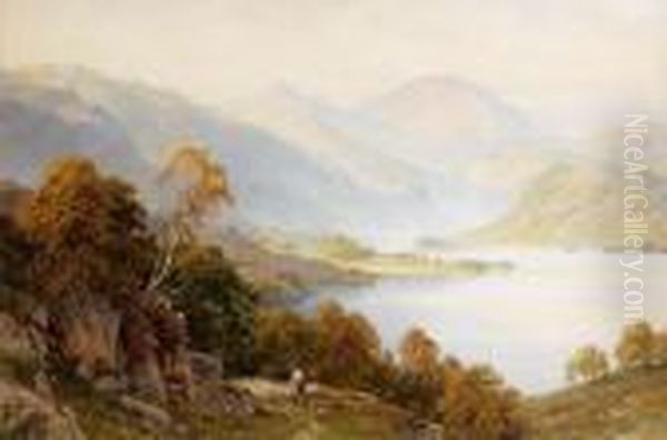 A Shepherd In An Extensive Landscape - view 1