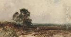Droving Cattle Across The Heath