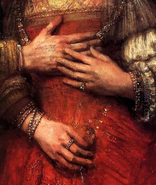 The Jewish Bride (detail) 1665 - view 1