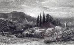 The Rising Moon by Samuel Palmer