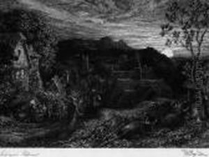 The Bellman by Samuel Palmer