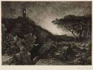The Lonely Tower by Samuel Palmer