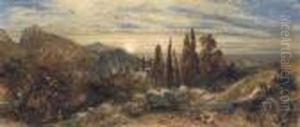The Rising Moon by Samuel Palmer