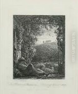 The Sleeping Shepherd (lister 6) by Samuel Palmer