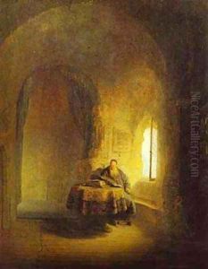 Philosopher Reading 1631 by Harmenszoon van Rijn Rembrandt