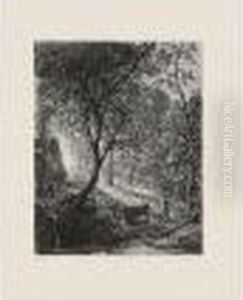 The Herdsman's Cottage; The Vine; And The Sleeping Shepherd (a.3; 5; And 6) by Samuel Palmer