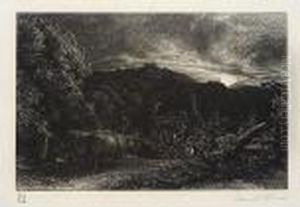The Weary Ploughman (a.8) by Samuel Palmer