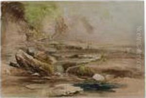 In Cusop Brook Near Hay-on-wye, Wales by Samuel Palmer