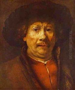 Self Portrait 1656-58 by Harmenszoon van Rijn Rembrandt