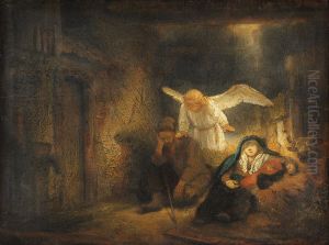 St Josephs Dream 1645 by Harmenszoon van Rijn Rembrandt