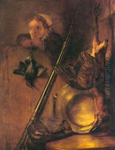 Still Life with Bittern and a Girl by Harmenszoon van Rijn Rembrandt