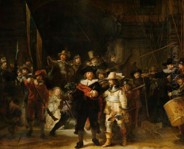 The Night Watch (The Militia Company Of Captain Frans Banning Cocq And Of Lieutenant Willem Van Ruytenburgh) 1642 - view 1