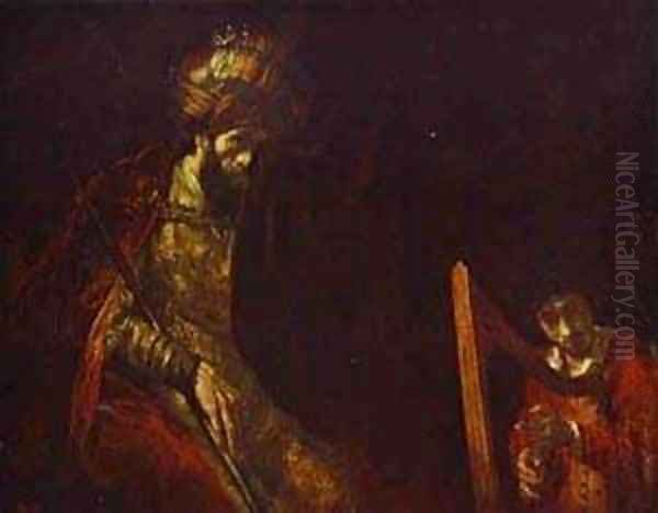 David Playing The Harp Before Saul 1656 - view 1