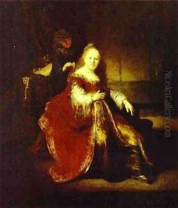 Esther Preparing To Iontercede With Assuerus 1633