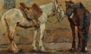 Cavalli A Riposo by Ruggero Panerai