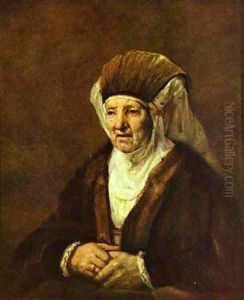 Portrait Of An Old Woman 1655 by Harmenszoon van Rijn Rembrandt