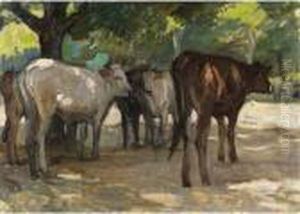 Mucche Al Pascolo by Ruggero Panerai