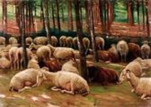Gregge Nel Bosco by Ruggero Panerai