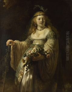 Saskia As Flora 1635