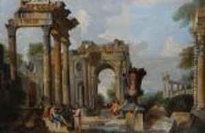 Figures In Ruins by Giovanni Niccolo Servandoni