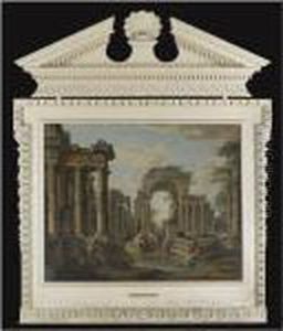 An Architectural Capriccio With Figures An Architectural Capriccio With Figures
