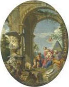 Capriccio Con Sacra Famiglia