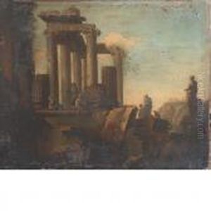 Cappriccio Of Figures In Roman Ruins Cappriccio Of Figures In Roman Ruins