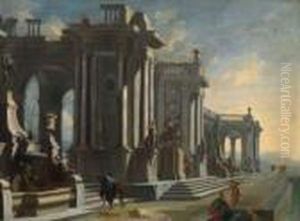 Capriccio Architettonico Con Figure